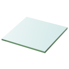 vidaXL 2 db átlátszó üveg paneles polc 30 x 30 cm (3051551) bútor