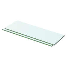 vidaXL 2 db átlátszó üveg paneles polc 50 x 12 cm bútor