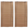 vidaXL 2 db barna bambusz redőny 150 x 220 cm