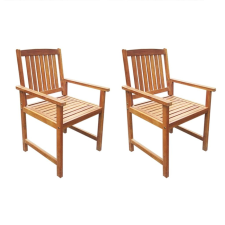 vidaXL 2 db barna kültéri tömör akácfa szék kerti bútor