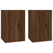 vidaXL 2 db barna tölgy falra szerelhető TV-szekrény 40x34,5x60 cm (816671) bútor