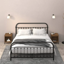 vidaXL 2 db barna tölgy színű éjjeliszekrény 40x35x50 cm bútor