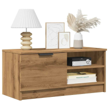 vidaXL 2 db barna tölgy színű szerelt fa TV-szekrény 80x35x36,5 cm bútor