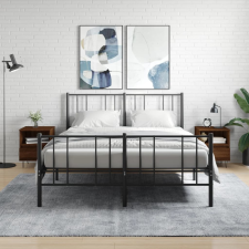 vidaXL 2 db barna tölgyszínű éjjeliszekrény 40 x 35 x 50 cm bútor