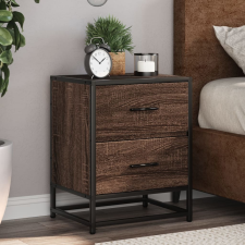 vidaXL 2 db barna tölgyszínű szerelt fa éjjeliszekrény 40x31x50 cm bútor