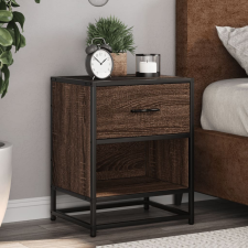 vidaXL 2 db barna tölgyszínű szerelt fa éjjeliszekrény 40x31x50 cm bútor