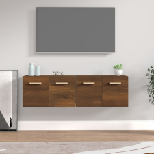 vidaXL 2 db barna tölgyszínű szerelt fa faliszekrény 60x36,5x35 cm bútor