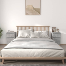 vidaXL 2 db betonszürke éjjeliszekrény 40 x 35 x 70 cm bútor