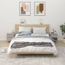 vidaXL 2 db betonszürke éjjeliszekrény 40x35x50 cm bútor