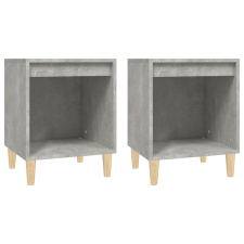 vidaXL 2 db betonszürke éjjeliszekrény 40x35x50 cm (821867) bútor