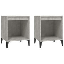 vidaXL 2 db betonszürke éjjeliszekrény 40x35x50 cm (821883) bútor