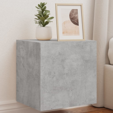 vidaXL 2 db betonszürke fali TV-szekrény LED-del 40,5x35x40 cm bútor
