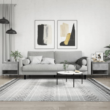 vidaXL 2 db betonszürke szerelt fa dohányzóasztal 50 x 46 x 50 cm bútor