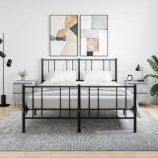 vidaXL 2 db betonszürke szerelt fa éjjeliszekrény 40 x 35 x 50 cm bútor