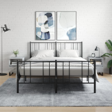 vidaXL 2 db betonszürke szerelt fa éjjeliszekrény 40 x 35 x 50 cm bútor