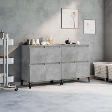 vidaXL 2 db betonszürke szerelt fa tálalószekrény 60 x 35 x 70 cm bútor