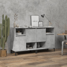 vidaXL 2 db betonszürke szerelt fa tálalószekrény 60 x 35 x 70 cm bútor