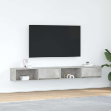vidaXL 2 db betonszürke szerelt fa TV-szekrény 100x31x25,5cm bútor