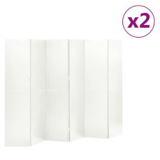 vidaXL 2 db fehér acél 6-paneles térelválasztó 240 x 180 cm bútor