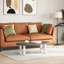 vidaXL 2 db fehér acél dohányzóasztal lábak 30×30 cm bútor