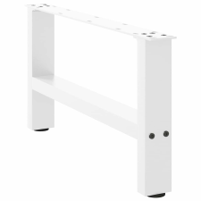 vidaXL 2 db fehér acél dohányzóasztal lábak 30×70 cm bútor
