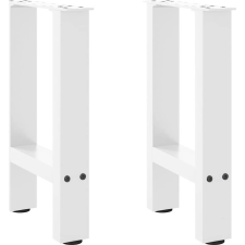 vidaXL 2 db fehér acél dohányzóasztal lábak 38x(42-43) cm (4013277) bútor