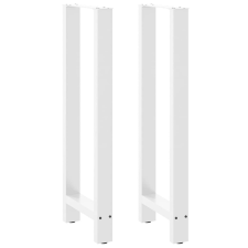 vidaXL 2 db fehér acél dohányzóasztal lábak 40x(110-111) cm bútor