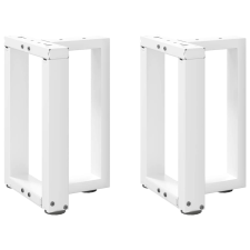 vidaXL 2 db fehér acél dohányzóasztal lábak T-alakú 28x25x(42-43) cm bútor