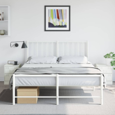 vidaXL 2 db fehér acél éjjeliszekrény 34,5 x 39 x 44 cm bútor