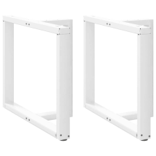 vidaXL 2 db fehér acél étkezőasztal lábak T-alakú 100x35x(72-73) cm bútor