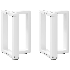 vidaXL 2 db Fehér Acél T-alakú Dohányzóasztal Láb - 38x25x(42-43)cm bútor