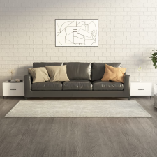 vidaXL 2 db fehér dohányzóasztal fémlábakkal 50 x 50 x 40 cm bútor