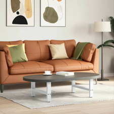 vidaXL 2 db fehér dohányzóasztal láb 60 x (30-31) cm acél bútor