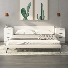 vidaXL 2 db fehér éjjeliszekrény 40 x 36 x 65 cm bútor