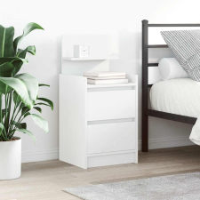 vidaXL 2 db fehér éjjeliszekrények 2 fiókkal 38x34x80 cm bútor
