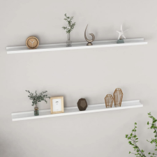 vidaXL 2 db fehér fali polc 115 x 9 x 3 cm bútor
