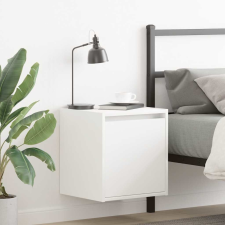 vidaXL 2 db fehér falra szerelhető éjjeliszekrény 38x34x40 cm bútor