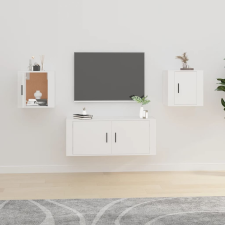 vidaXL 2 db fehér falra szerelhető TV-szekrény 40 x 34,5 x 40 cm bútor