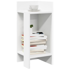 vidaXL 2 db fehér kisasztal polccal 25,5 x 27 x 60 cm bútor