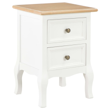 vidaXL 2 db fehér MDF éjjeliszekrény 35 x 30 x 49 cm (280037) bútor