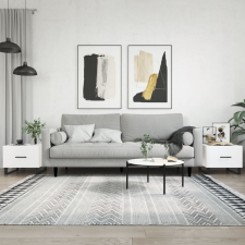 vidaXL 2 db fehér szerelt fa dohányzóasztal 50 x 50 x 40 cm bútor