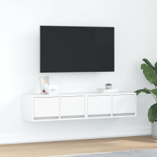 vidaXL 2 db fehér szerelt fa TV-szekrény 60x31x25,5 cm bútor