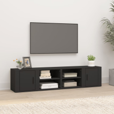 vidaXL 2 db fehér szerelt fa TV-szekrény 80x31,5x36 cm bútor