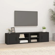 vidaXL 2 db fehér szerelt fa TV-szekrény 80x31,5x36 cm bútor