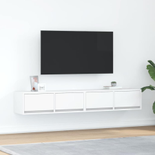 vidaXL 2 db fehér szerelt fa TV-szekrény 80x31x25,5 cm bútor