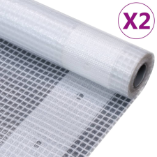 vidaXL 2 db fehér takaróponyva 260 g/m² 2 x 10 m kerti bútor