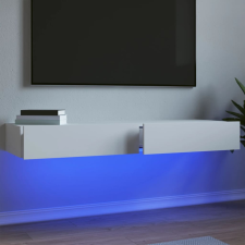 vidaXL 2 db fehér TV-szekrény LED-lámpákkal 60x35x15,5 cm bútor