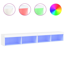 vidaXL 2 db fehér TV-szekrény LED-világítással 100x30x30 cm (837156) bútor