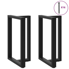 vidaXL 2 db fekete acél bárasztal lábak T-alakú 60x35x(91-92) cm bútor