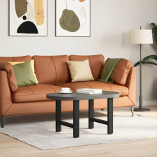 vidaXL 2 db fekete acél dohányzóasztal láb 50 x (42-43) cm bútor